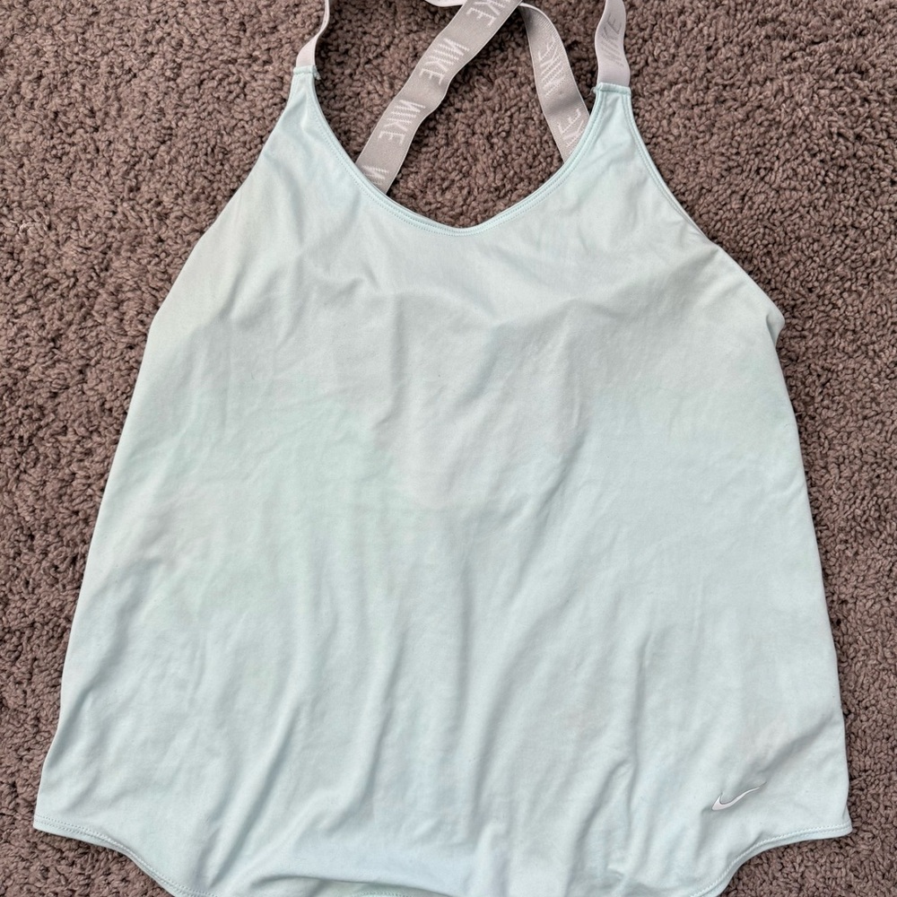 Women's Nike Light Blue Tank Top